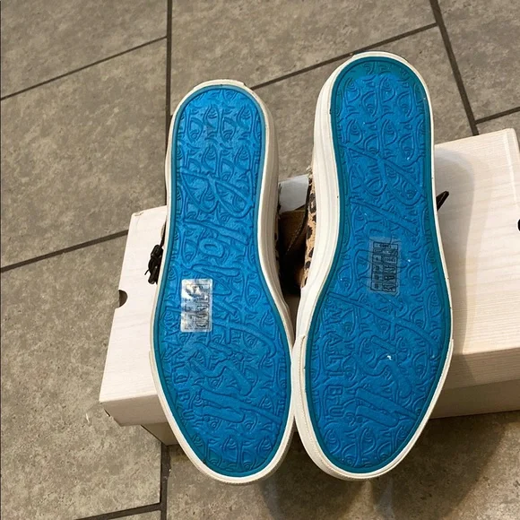 Blowfish Brown Sneakers with Leopard Detail - Picture 2 of 7